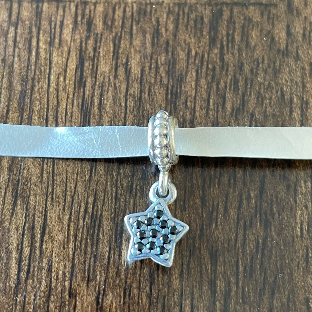 Authentic Black Star Pave Dangle Charm from Pandora.